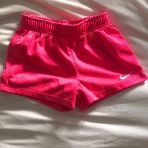 Nike Kids Bright Pink Sports Shorts